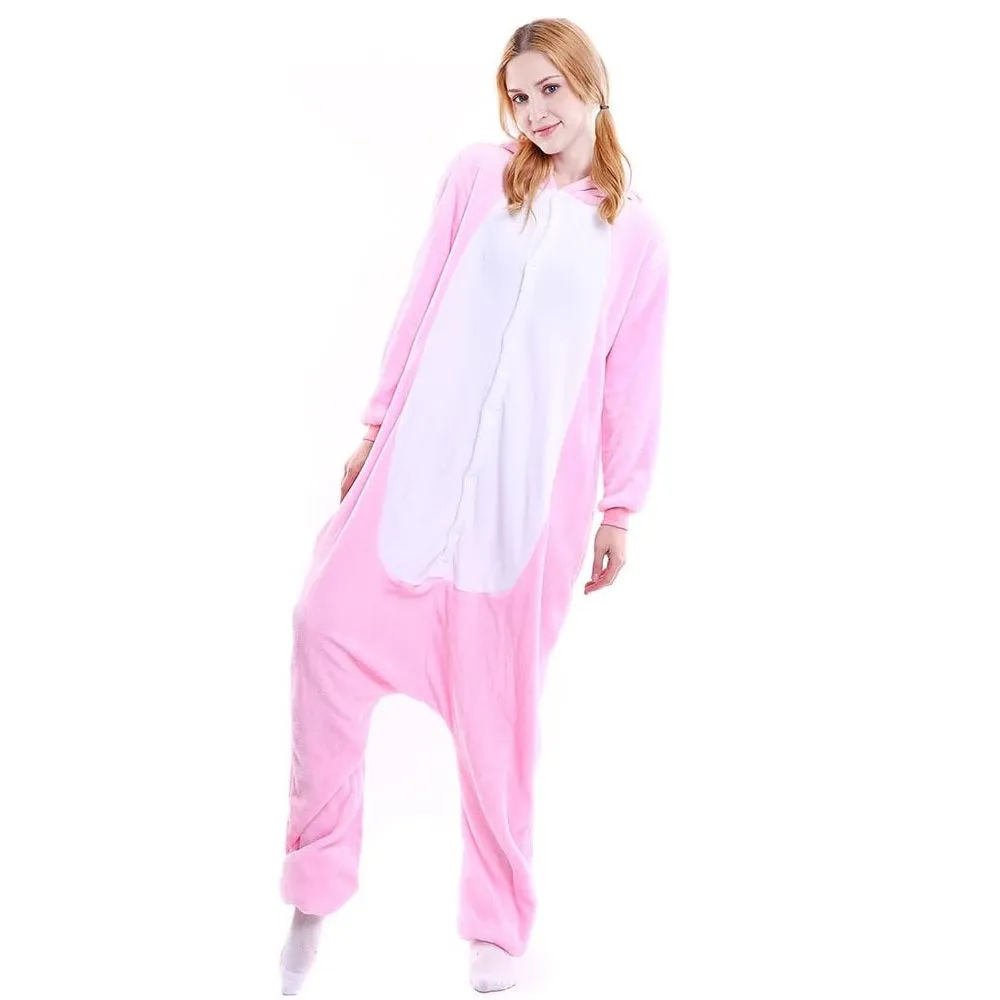 Pink Bunny Adult Onesie