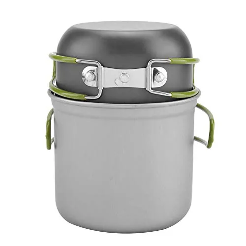 Portable Outdoor Cookware, Practical Solid and Durable Aluminum Pot Aluminum Pot, for Camping Hiking