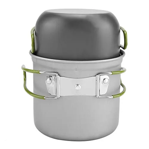 Portable Outdoor Cookware, Practical Solid and Durable Aluminum Pot Aluminum Pot, for Camping Hiking