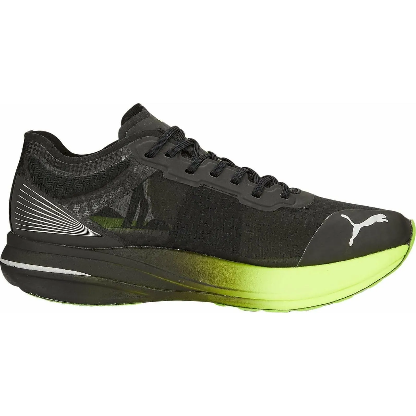 Puma Deviate Nitro Elite Carbon Mens Running Shoes - Black