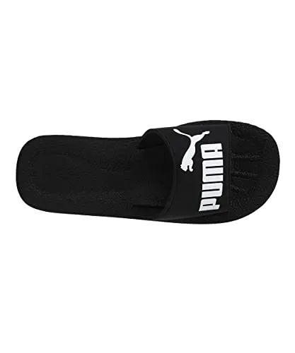 Puma Men Pure Cat Slide Color Black Black White Size 13 Pair of Shoes