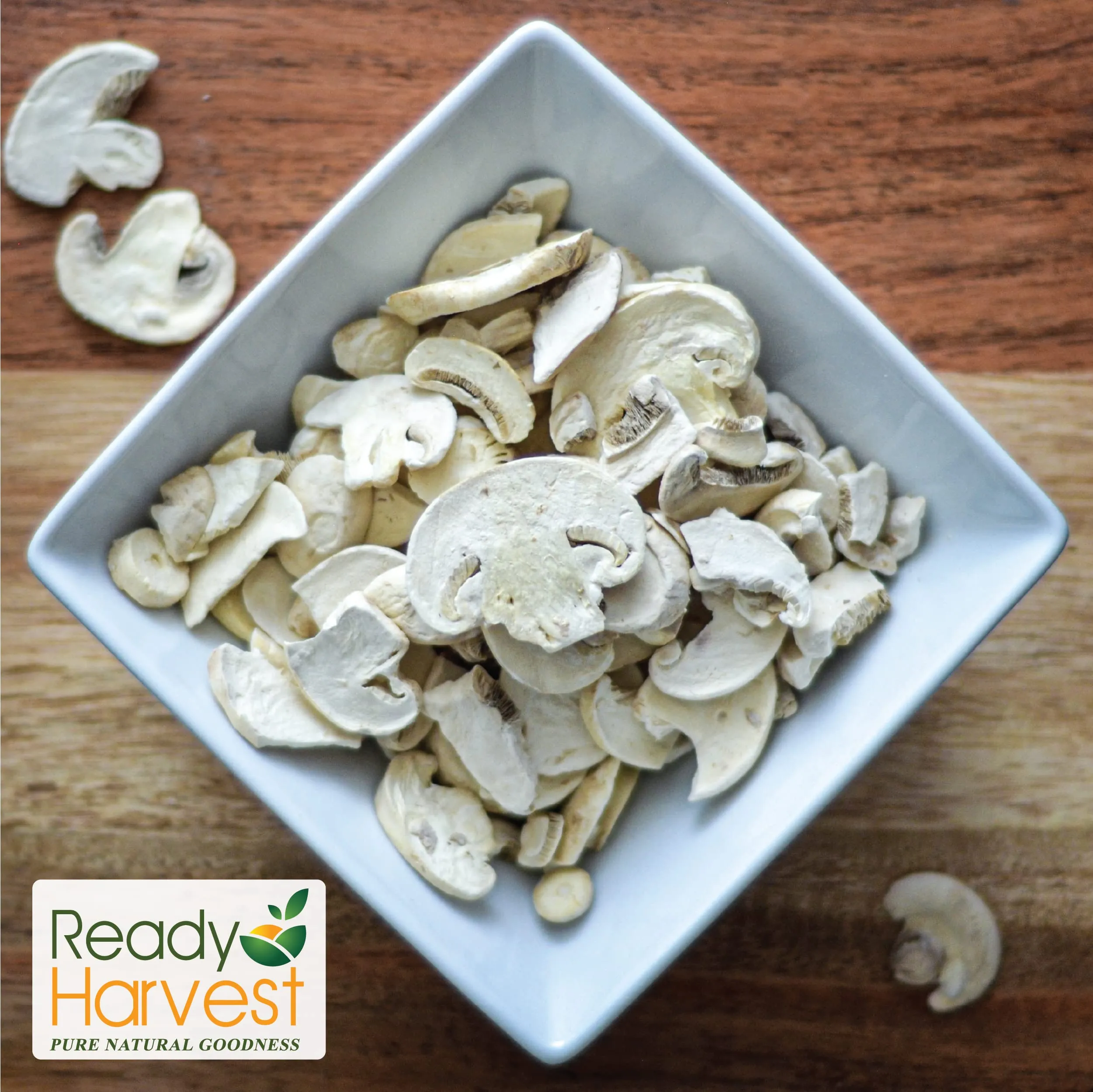 Ready Harvest Freeze-Dried Mushrooms - 30 Year Shelf Life - Six #10 Cans