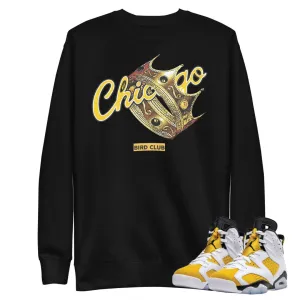 Retro 6 Yellow Ochre "King of Chicago" Sweatshirt