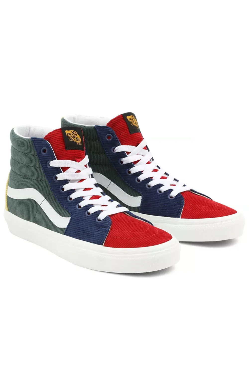 Retro Mixed Corduroy High-Top Sk8-Hi Sneakers - Multi