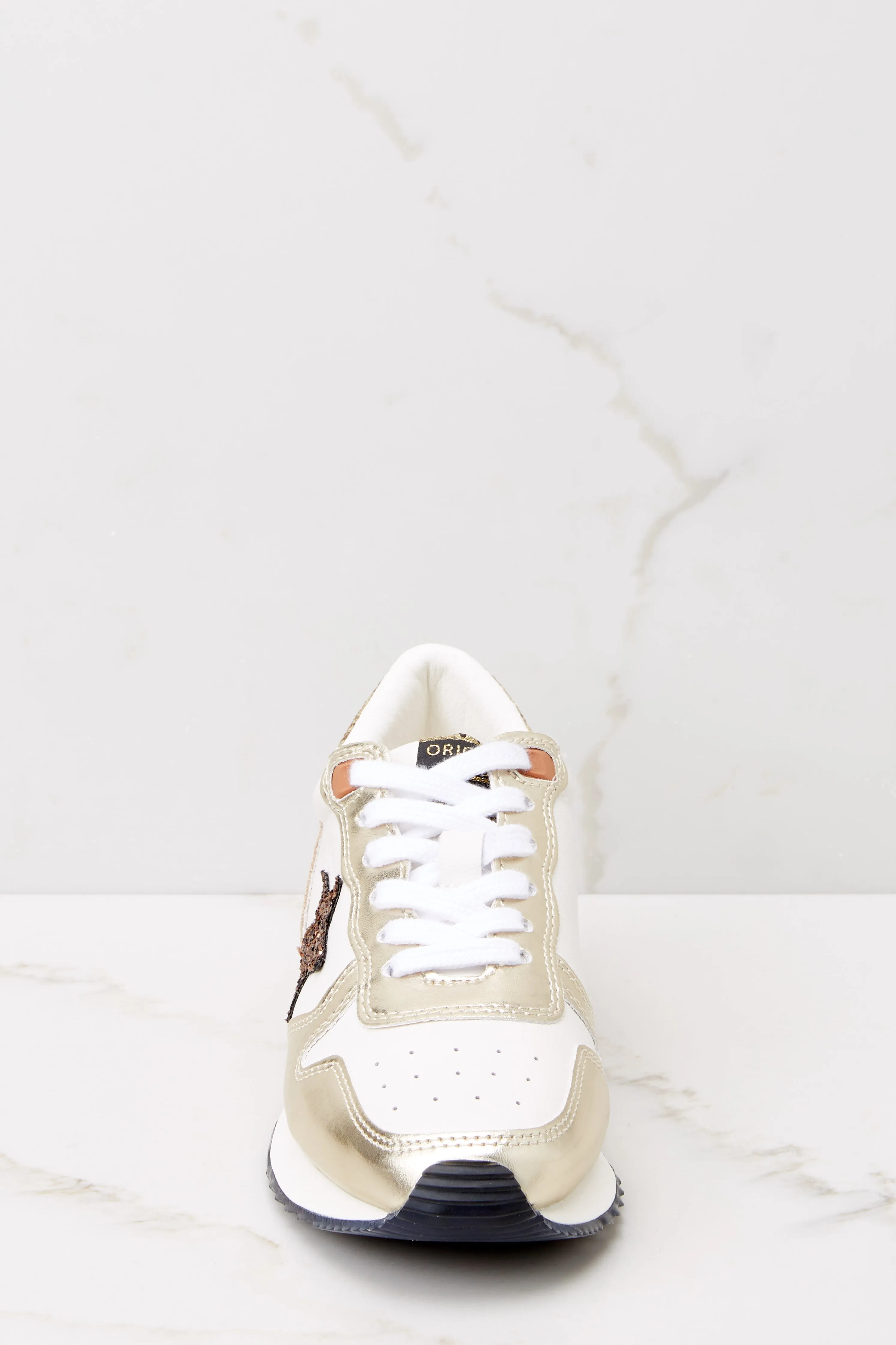 Rock 1 Stone Wash Gold Sneakers