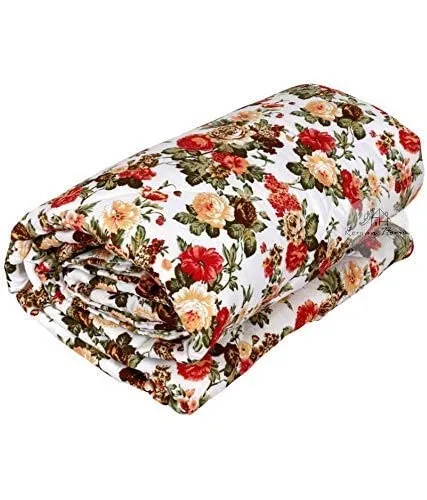 ROMAN HOME Microfibre & Cotton AC Dohar/ac Blanket Reversible Single Bed 85 * 65 in.