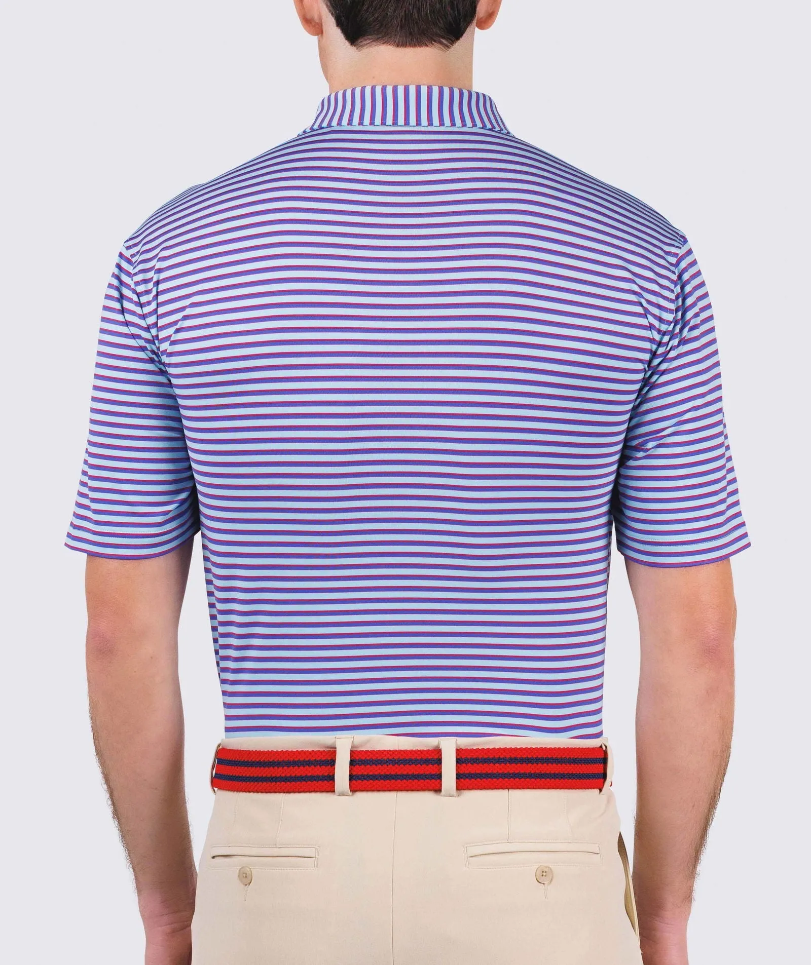 Sherman Stripe Performance Polo