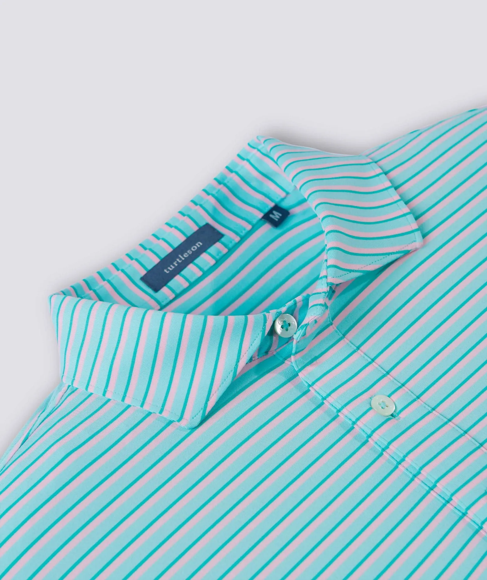 Sherman Stripe Performance Polo