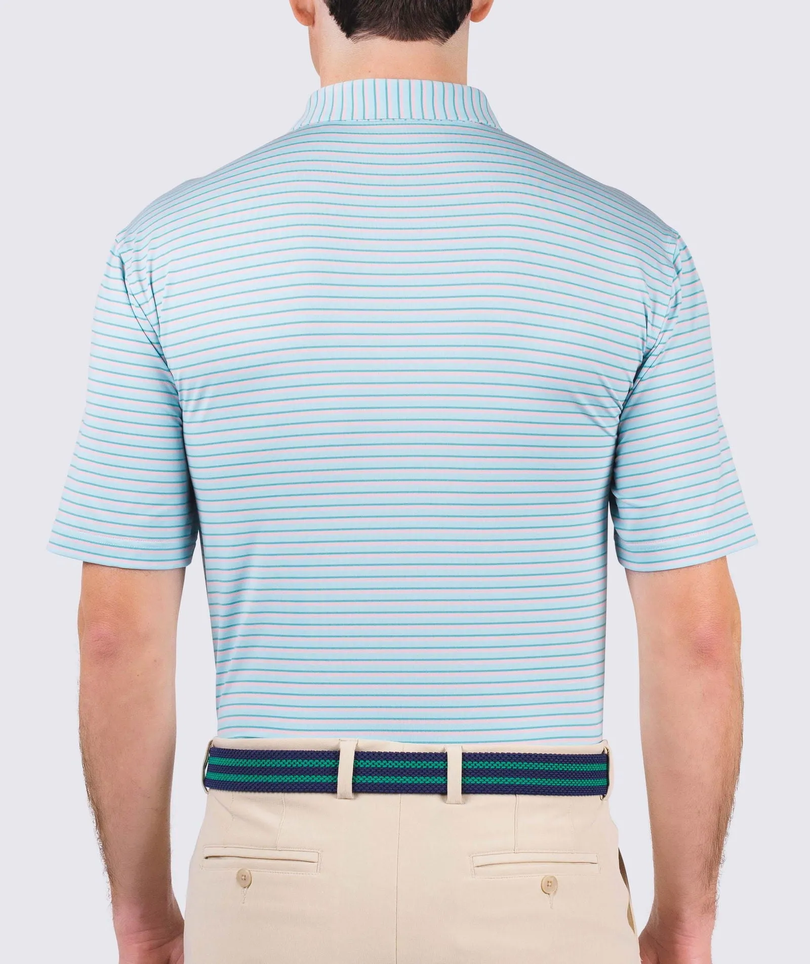 Sherman Stripe Performance Polo