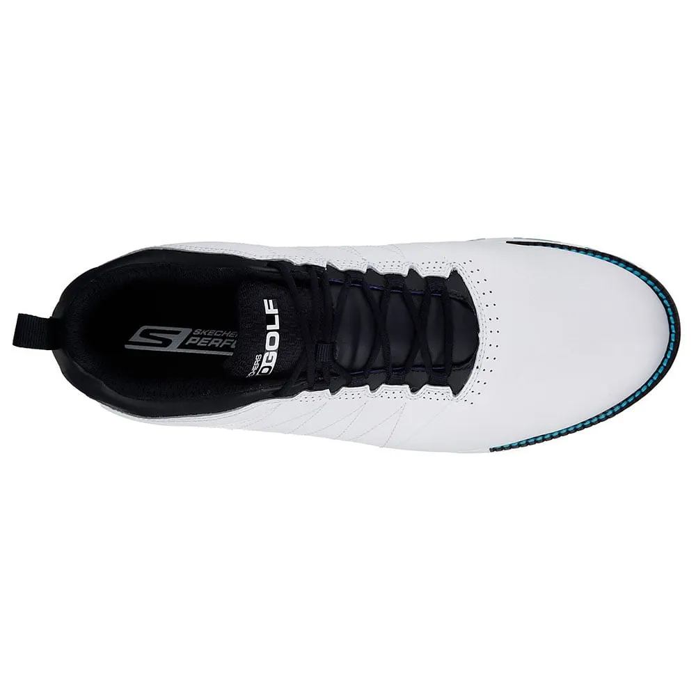 Skechers Go Golf Elite V3 Spikeless Shoes - White/Navy