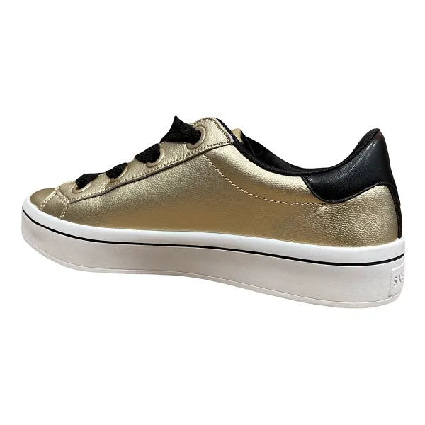 Skechers scarpa sneakers da donna Hi Lites Metallics Gold 957 GLD oro