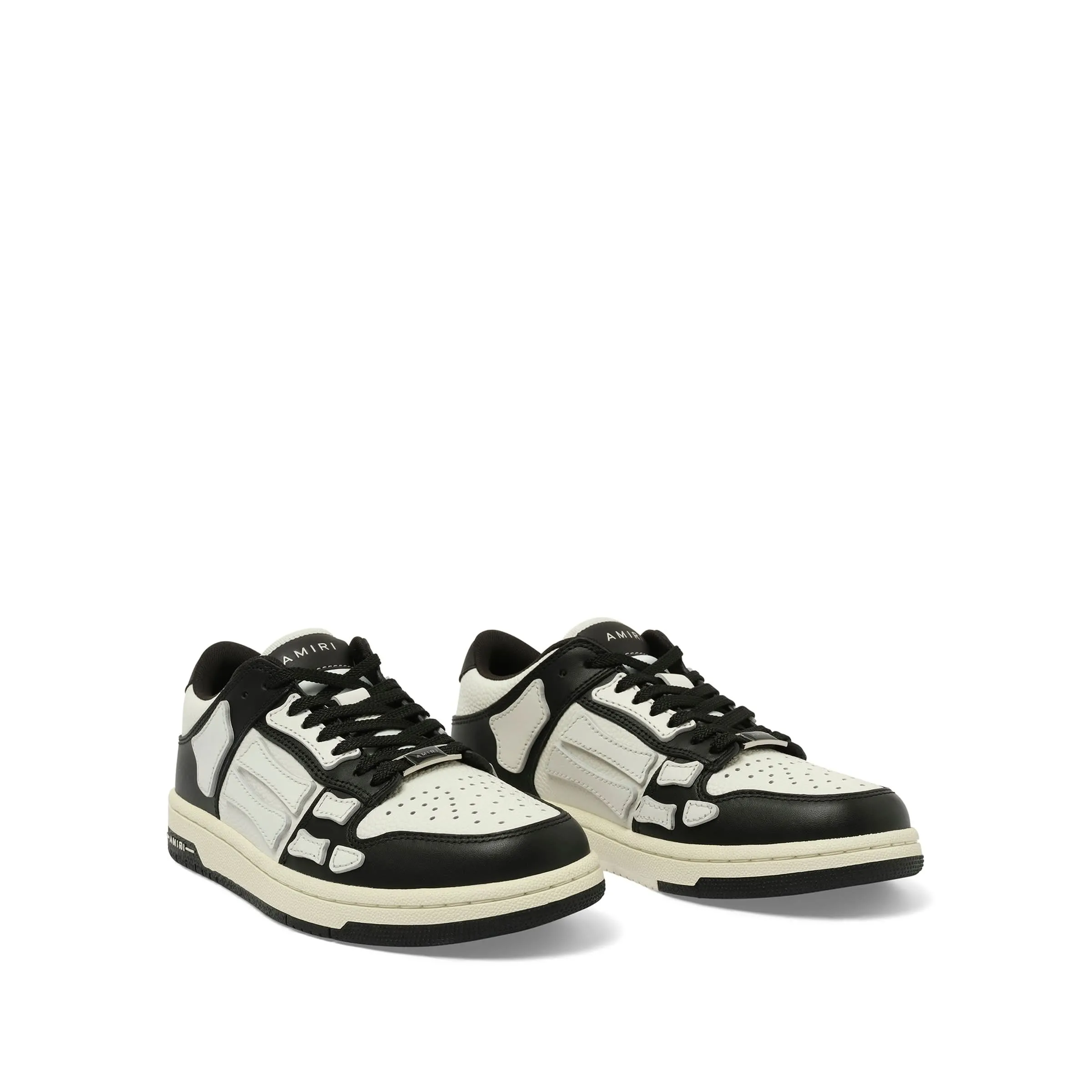 Skeleton Low top Sneaker in Black/White