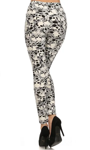 Skull Island Print Leggings