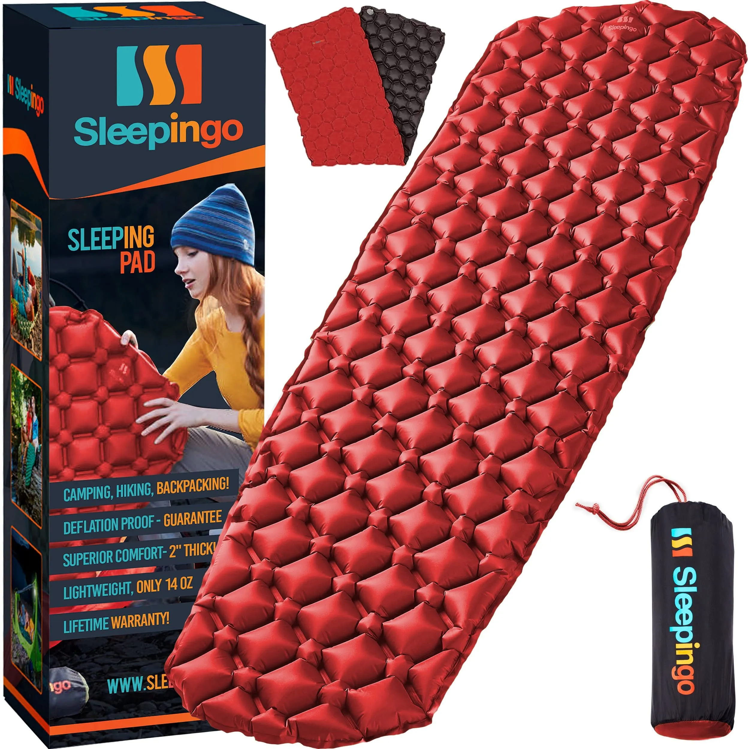 Sleeping Pad For Camping - Ultralight Sleeping Mat For Camping, Backpacking