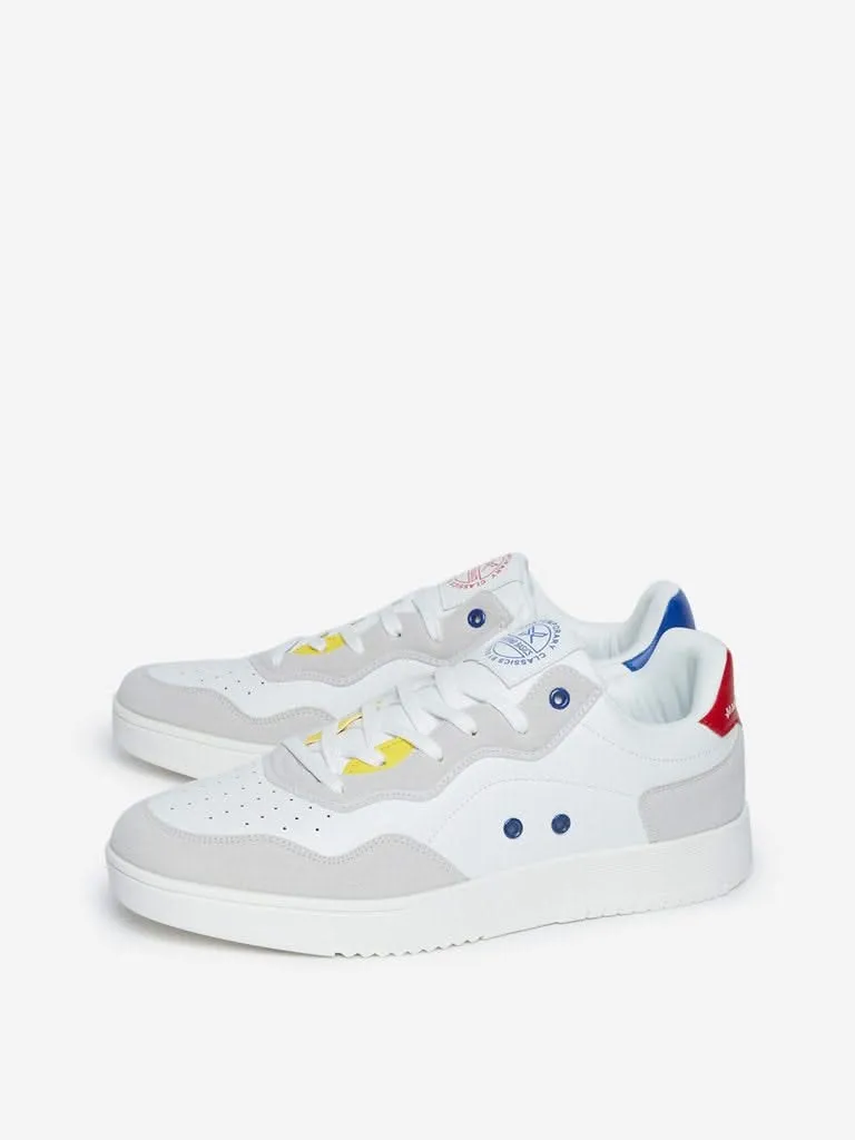 SOLEPLAY White Colour-Block Sneakers