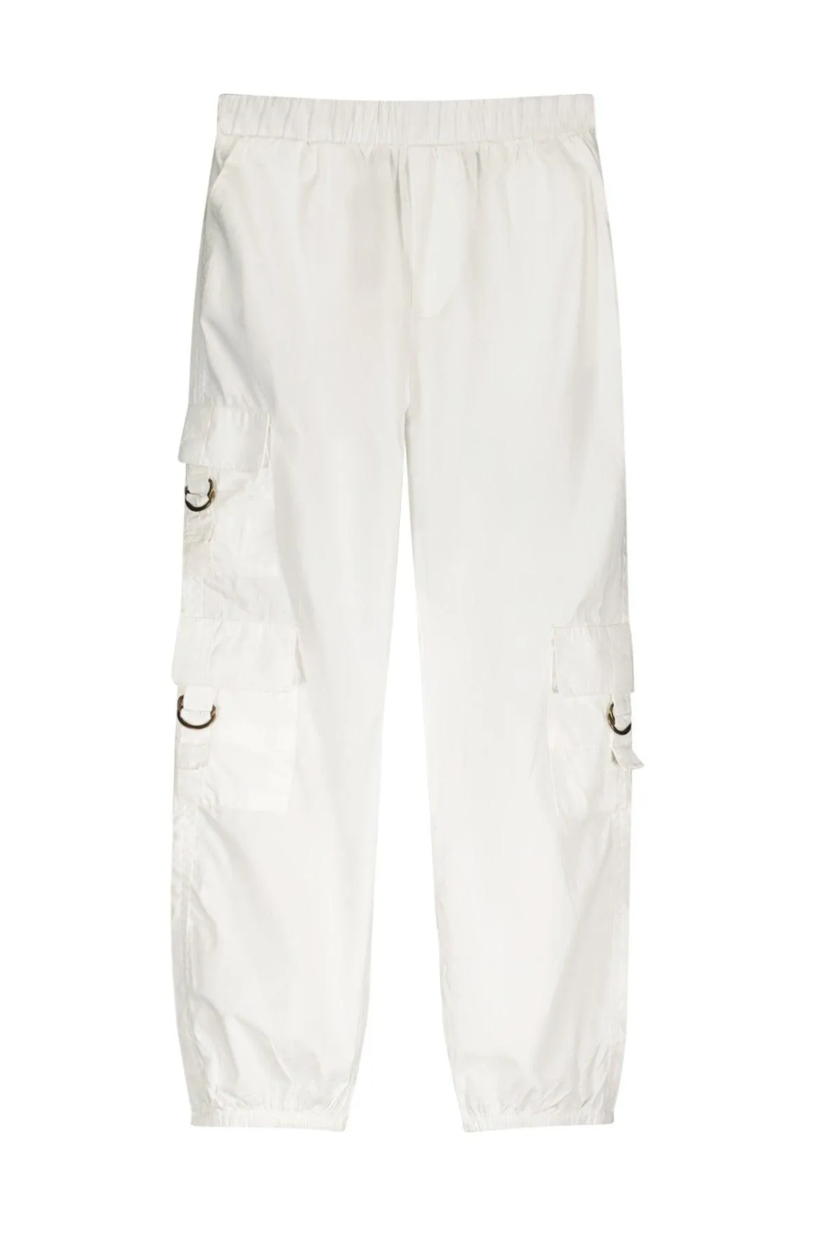 Teen Collab Luna Parachute Pants Holly White