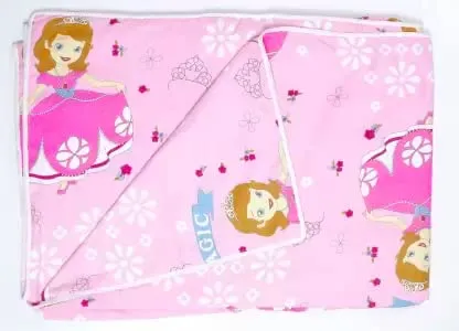 TIQH Cartoon Print Reversible Super Soft Poly Cotton Bed Ac Blanket/Dohar for Kids (Pattern 6, Single Bed)