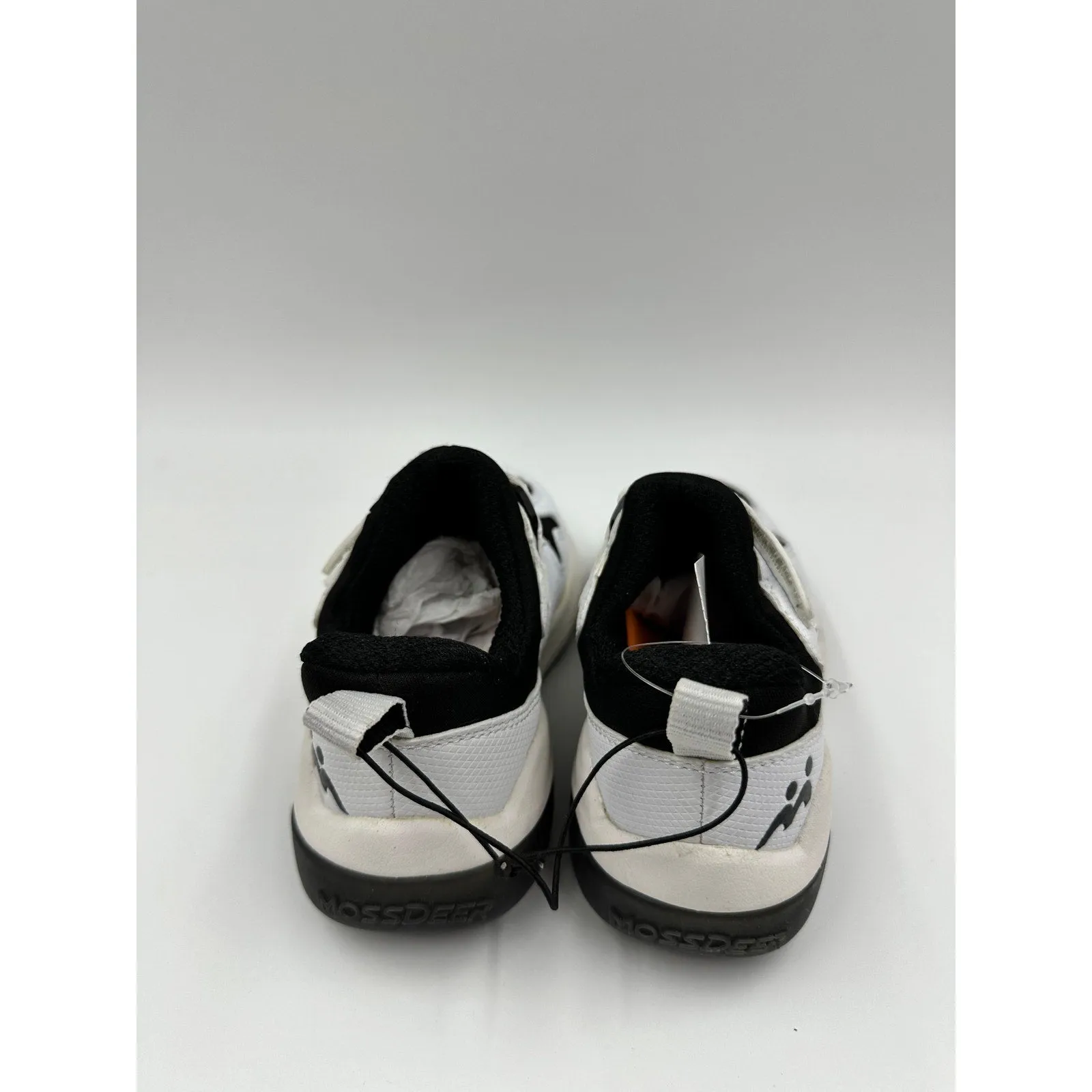 Toddler/Small Kid Size 9, White Sneakers with Black Accent and Straps