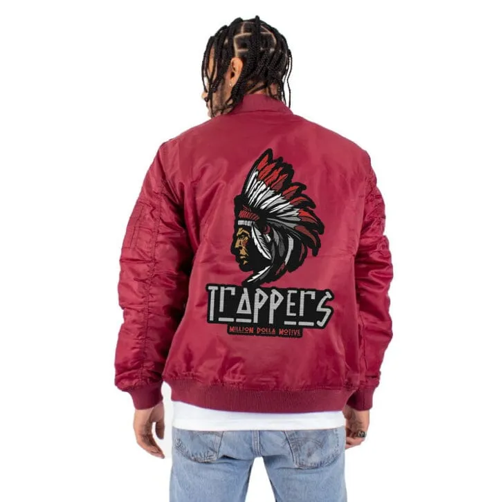 Trappers - Burgundy Bomber Jacket