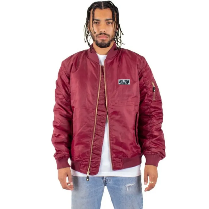 Trappers - Burgundy Bomber Jacket