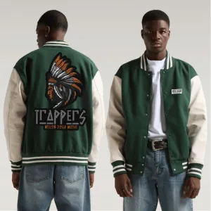 Trappers - Hunter Green Letterman Jackets