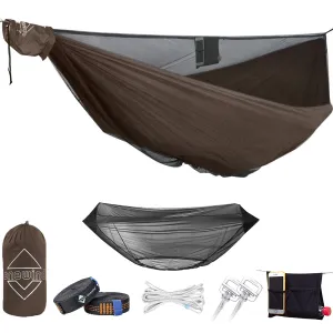 Tropical Bottom-Entry Single Camping Hammock 10.6'