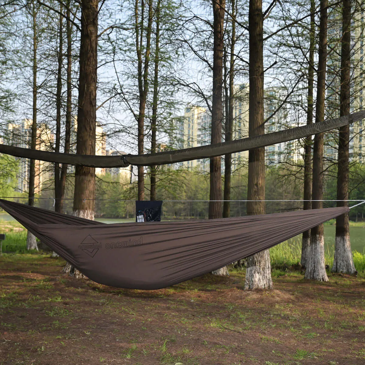 Tropical Bottom-Entry Single Camping Hammock 10.6'