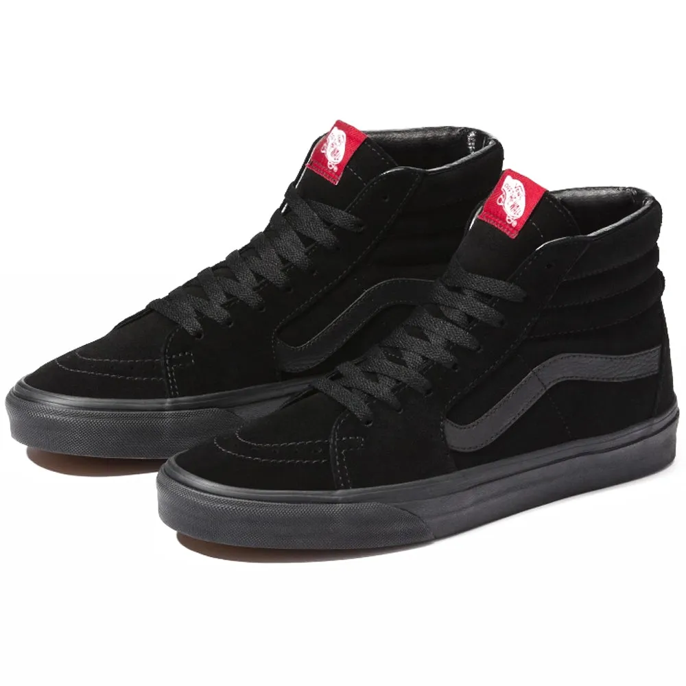 Vans Sk8 Hi - All Black Suede