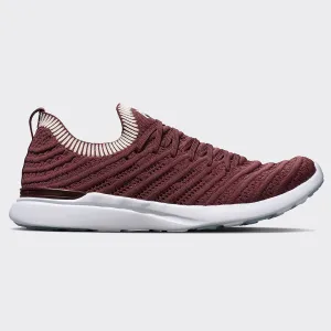 Women's TechLoom Wave Burgundy / Creme / Ribbed